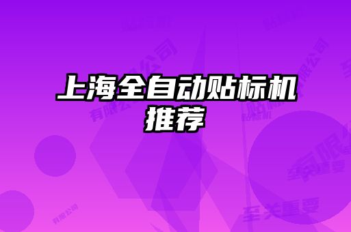 上海全自動(dòng)貼標(biāo)機(jī)推薦