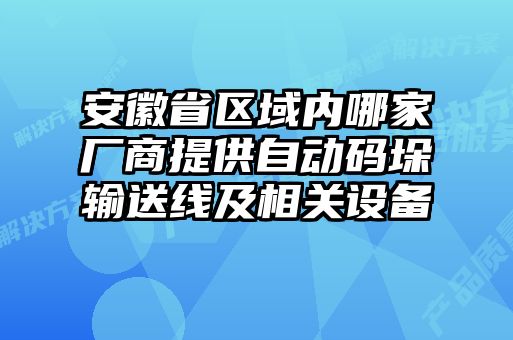 安徽省區域內哪家廠商提供自動碼垛輸送線及相關設備