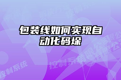 包裝線如何實現自動化碼垛