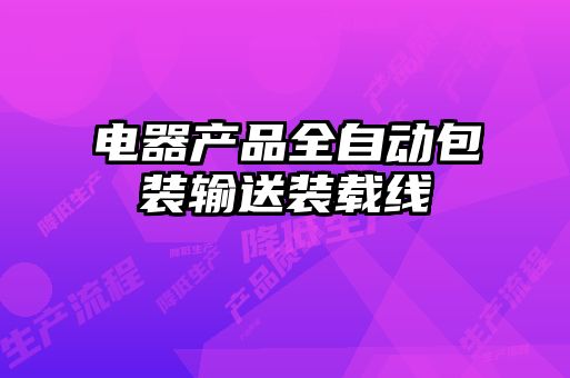 電器產品全自動包裝輸送裝載線
