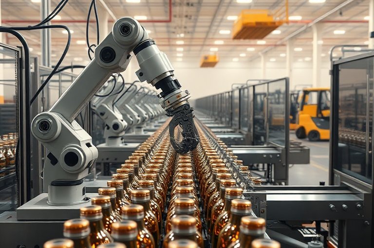 新型碼垛機提升生產效率